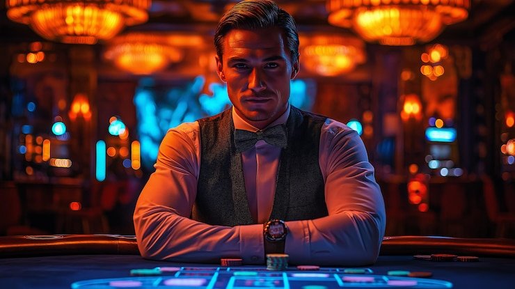 Meja roulette dengan roda mekanis asli dan transmisi HD Meja roulette Evolution Gaming dengan roda mekanis dan dealer profesional